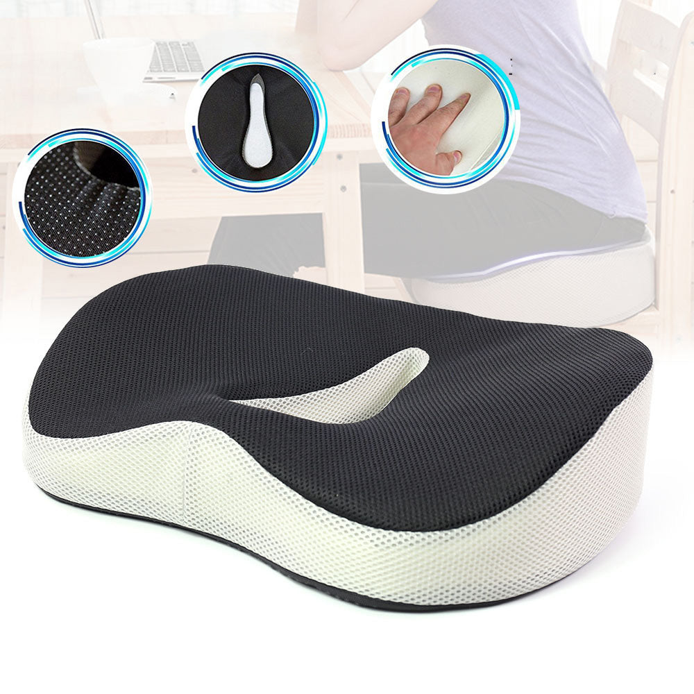 Premium Memory Foam Seat Cushion, for Sciatica Tailbone Back Pain